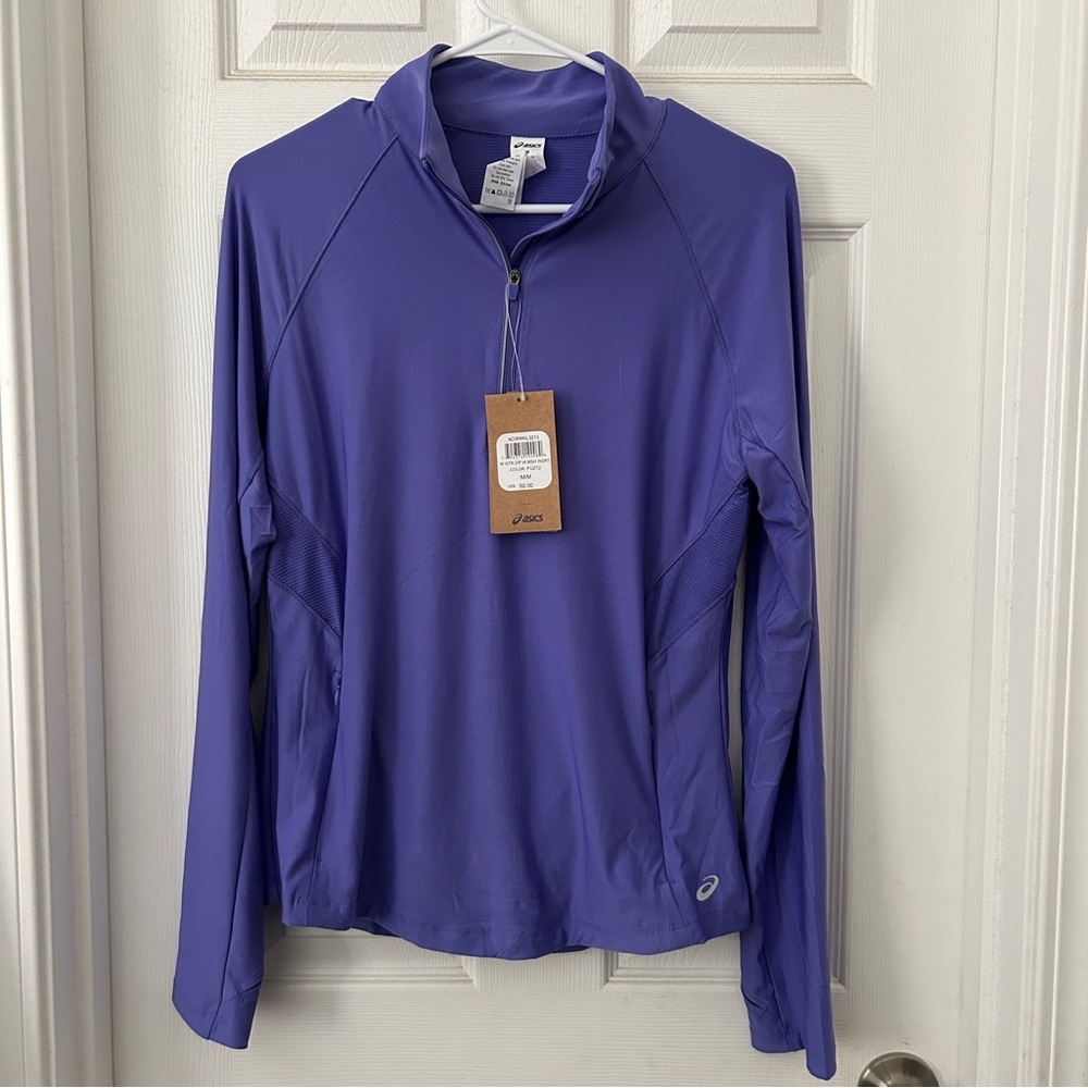 NWT ASICS Quarter Zip